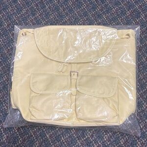 NWT Year of Ours yellow backpack